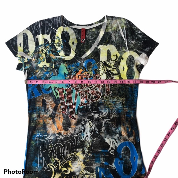 GraphIc Rodeo Tee by BIG BANG USA Sz Med - Picture 5 of 8